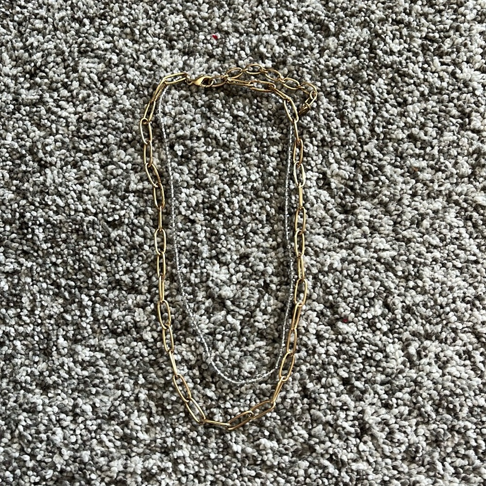 Layered gold/silver necklace from Francesca’s